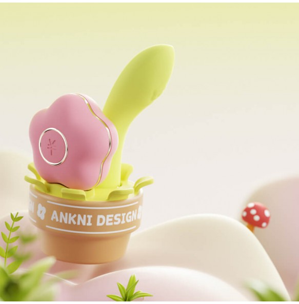 Ankni - Spring fafa Suction Vibrator (Chargeable - Green)